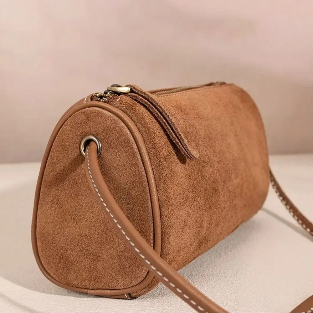New Vintage Women Suede Handbag Fleece Casual Shoulder Bag Elegant Large Capacity Ladies Hand Bags for Ladies