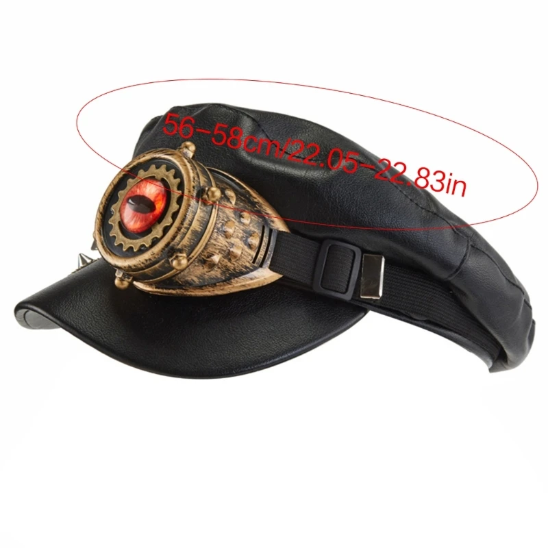 Womens Newsboy Steampunk Newsboy Hat Steampunk Peaked Punk Newsboy Steampunk Hat With Goggles