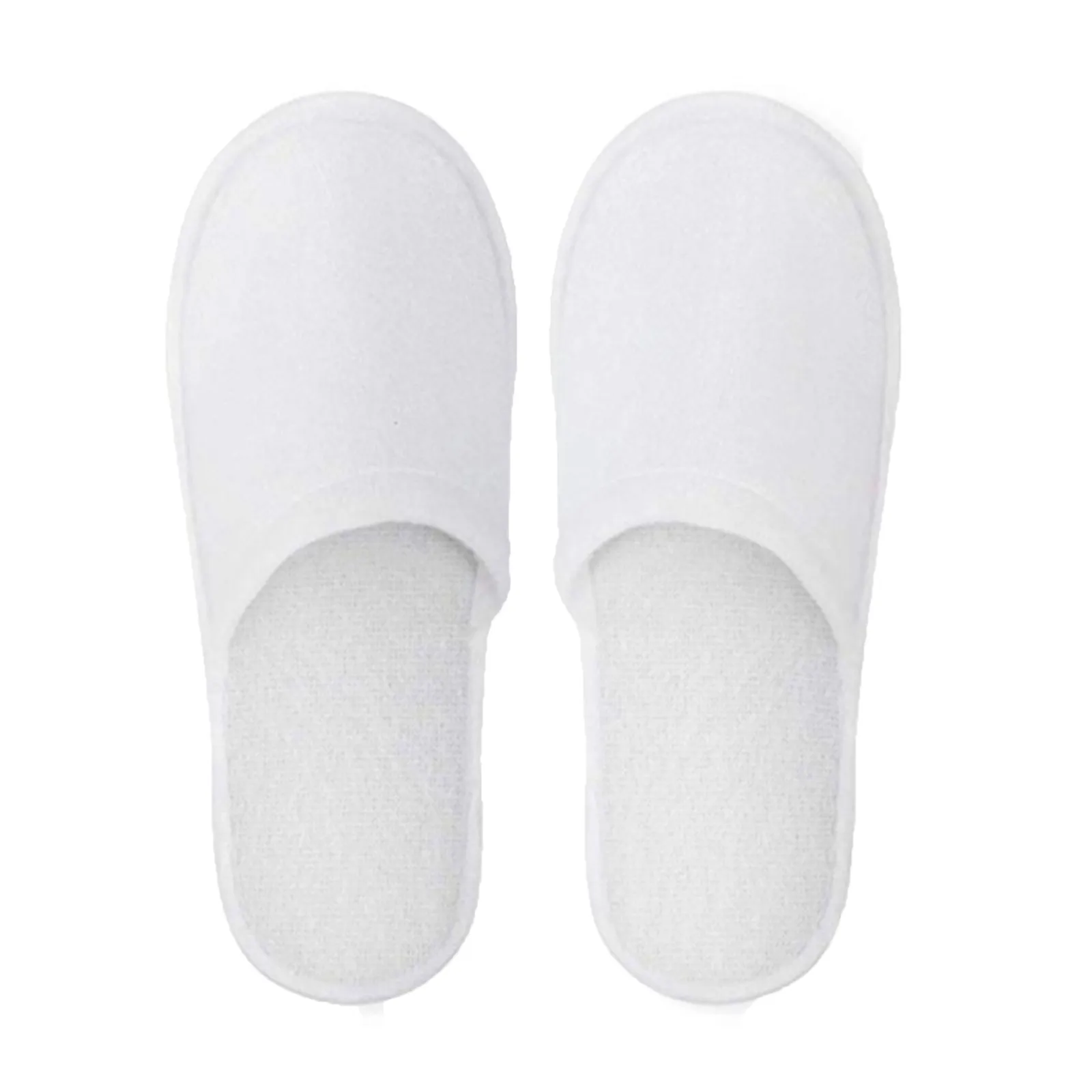 Spa Slippers 5/10/20 Pairs of Brushed Plush Closed-toe Disposable Slippers for Men and Women Suitable for Families Guest Hotel