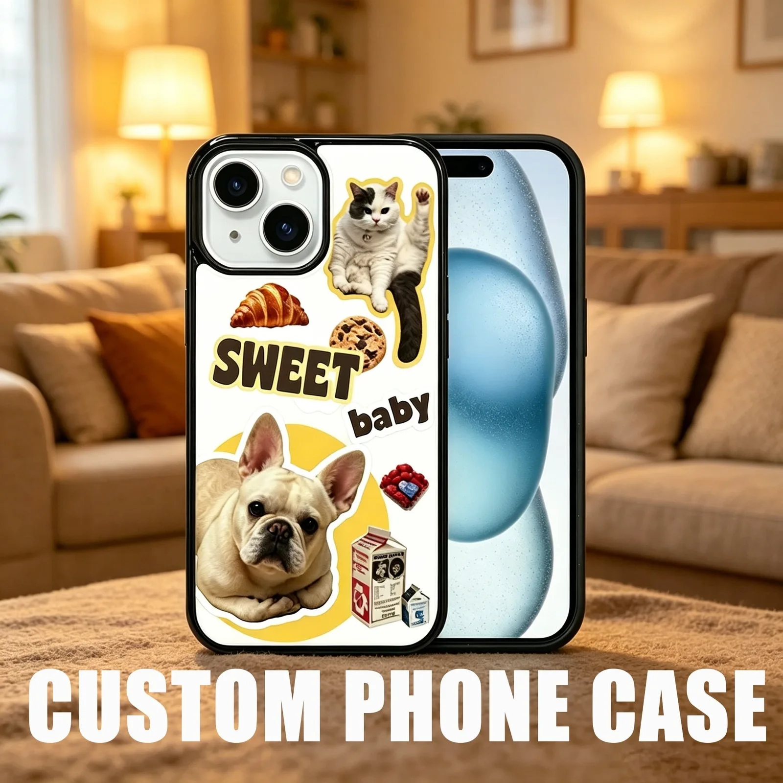 

Custom Personalized Full Wrap Phone Case Shockproof TPU+PC for iPhone 15 16 17