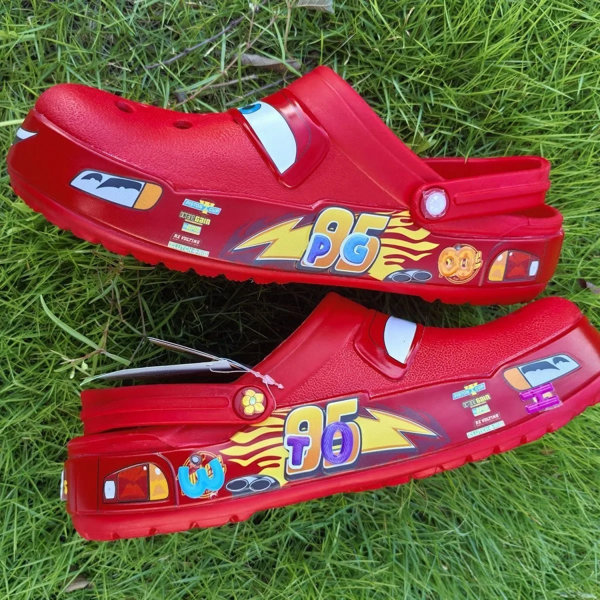 Kawaii Anime Cartoon Solid Waterproof Slippers Outdoor Beach Shoes Sandals Casual Ankle-wrap Eva Shoes Fashion Tide Sweethearts