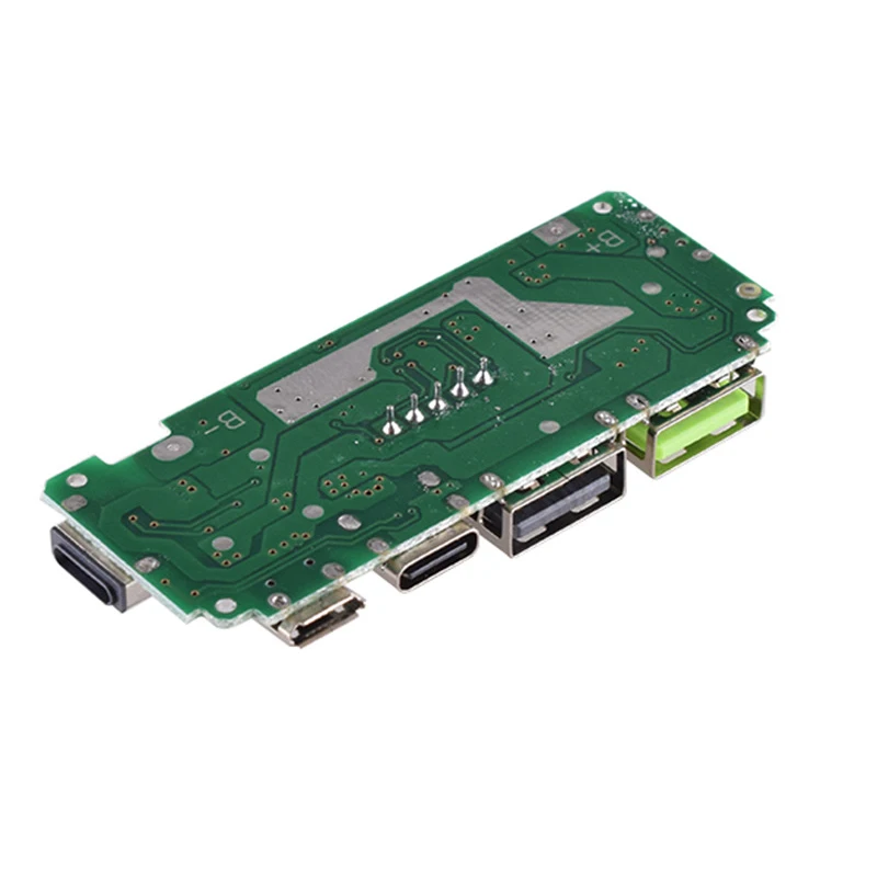 リチウム電池充電器ボード回路保護,携帯電話パワーバンク,デュアルUSB,Cタイプ,18650, 5v,2.4a