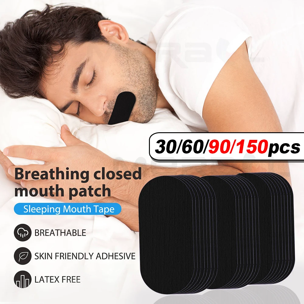 

Droshipping 30/60/90/150Pcs Mouth Tape Sleep Strip Anti-Snoring Mouth Breathing Tape To Improve Sleep Mouth Close Stickers