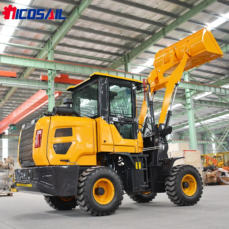 

Hot Selling Micro Multi-functional Small Flexible Steering 4 Wheel Drive Mini Loader