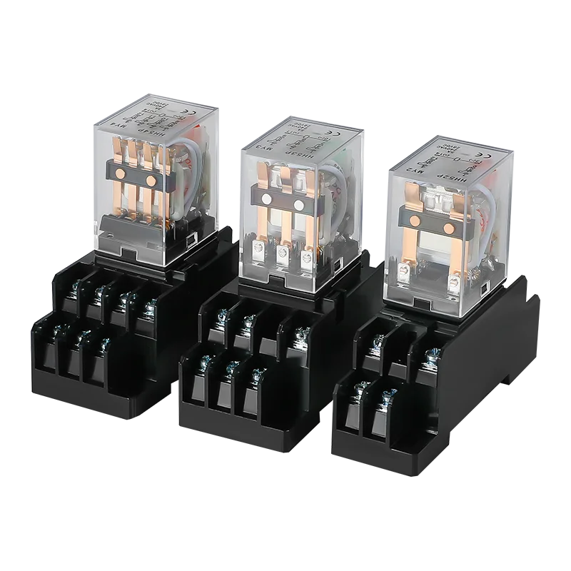 HH52P HH54P LED Miniature Coil General Electromagnetic Intermediate Relay Switch DC 6V 12V 24V AC 220V MY2NJ MY4NJ