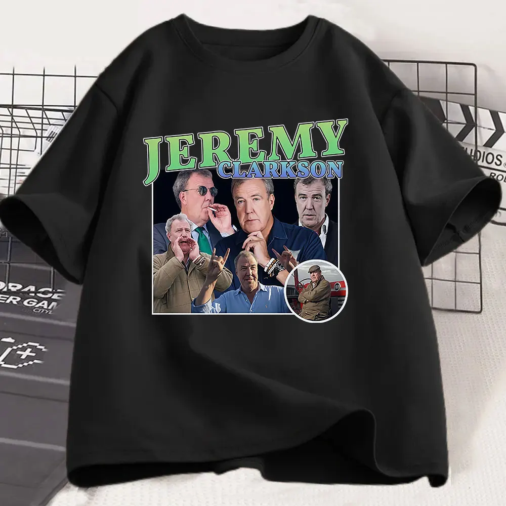Homage Jeremy Clarkson Graphic Print T-Shirt Men Women Clothing Casual Cotton Oversized Short Sleeve T Shirt Harajuku Streetwear