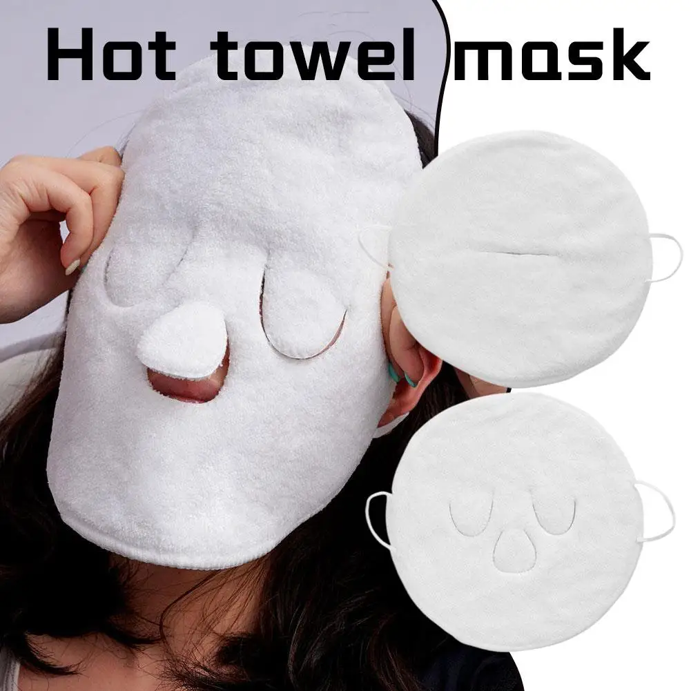 

5 PCS Reusable Hot and Cold Compress Face Towel Masks Double thickness beauty salon Beauty hair towel skin care