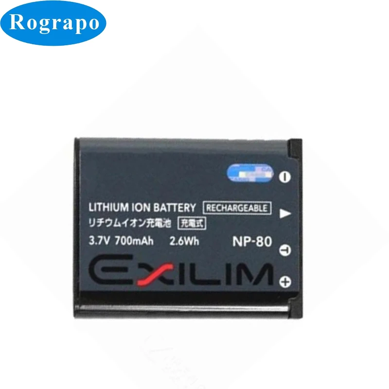 700mAh Li-ion NP-80 NP-82 Camera Battery For CASIO EX-S8 ZS5 ZS6 ZS100 N10 ZS160 ZS220 Accumulator