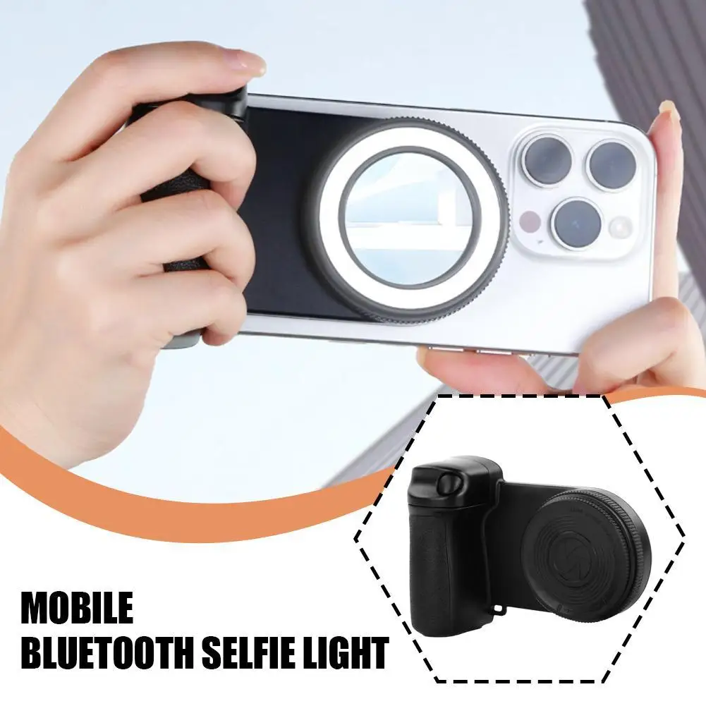 

Для Magsafe Bluetooth-совместимая ручка для телефона с затвором, Bluetooth-ручка для селфи, стабилизатор для фото камеры с заполняющей подсветкой