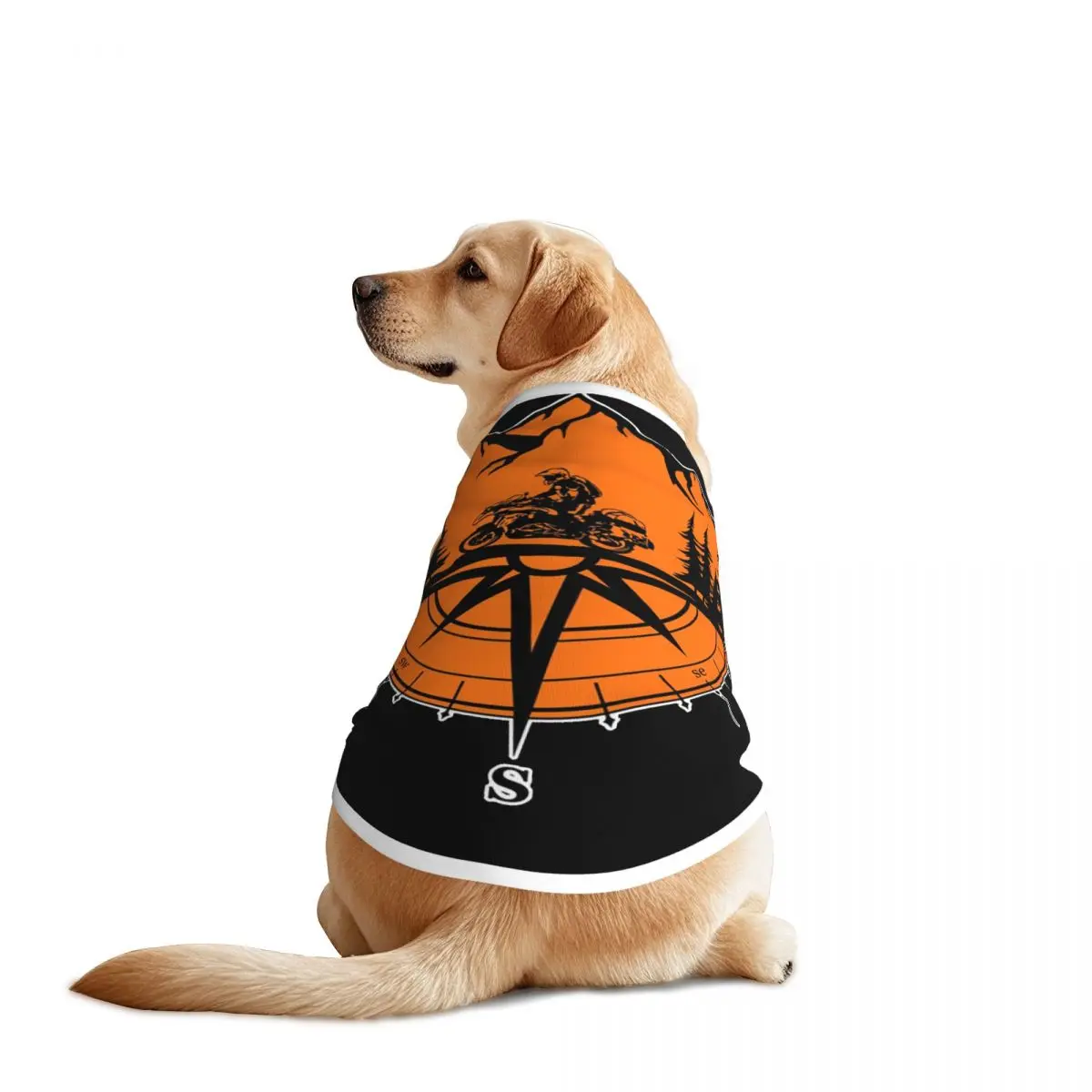Mountain Adventure GS Motorbike Compass Explore Pet Vests Puppy Jacket For Large Pet Mesh Dog Clothing Costume Supplies