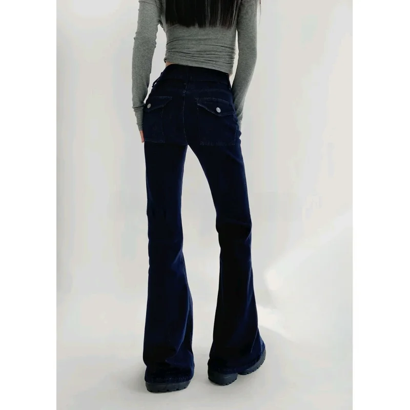 المرأة سليم صالح عالية الخصر الدنيم كابري السراويل الخريف جديد وصول مايكرو متوهج Sle ألياف البوليستر زر إغلاق الجينز