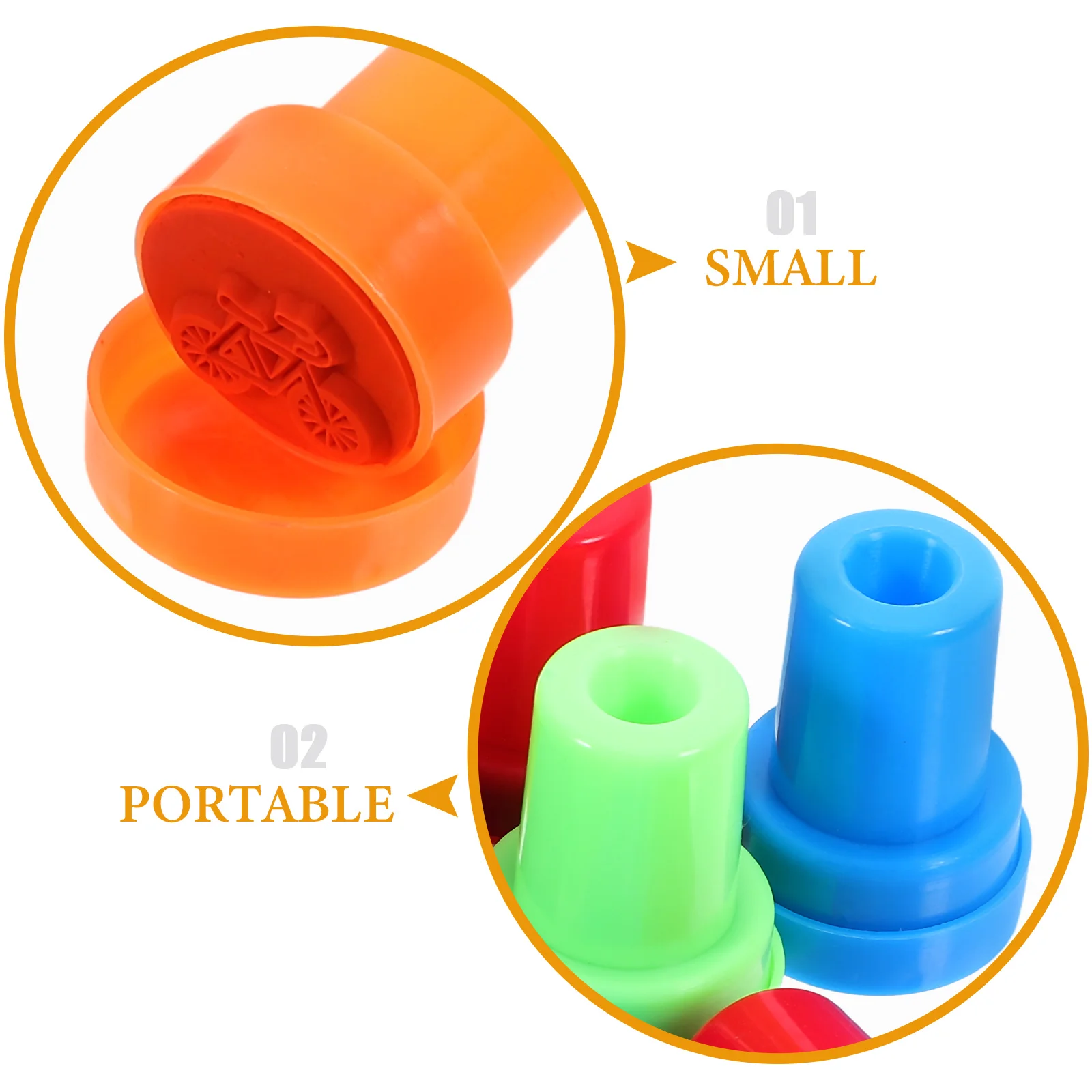 10 Pcs Toy Transportation Stamp Toddler Gift The Name Plastic Journal Stickers DIY Cute Stamper