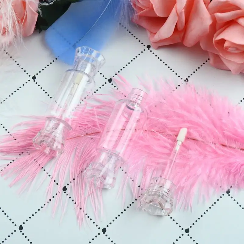 Lindo forma Vacío claro brillo labios contenedor portátil DIY bálsamo labial líquido Dropshipping