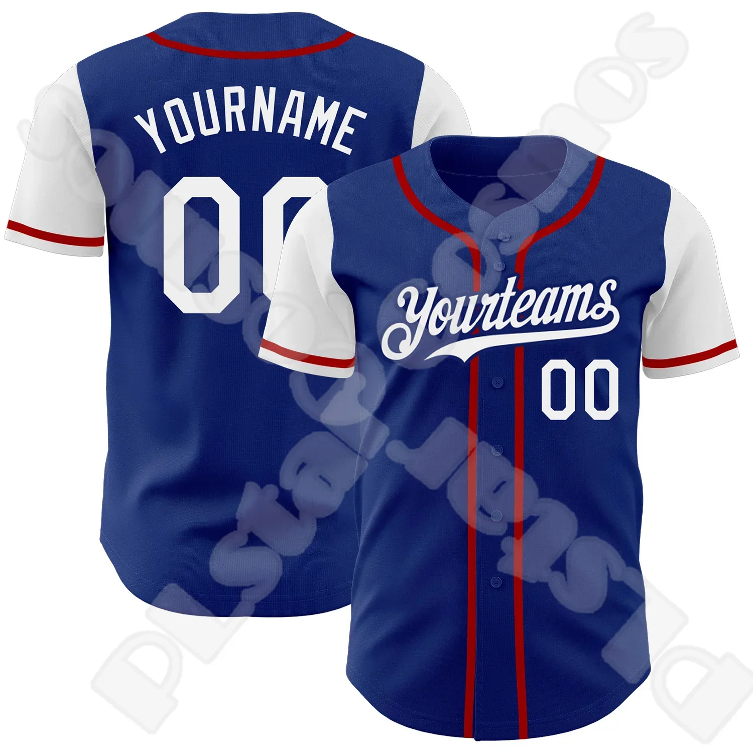 NewFashion Custom Name Team Player Logo Sportswear Colorful Retro 3DPrint Summer Casual Funny Harajuku Baseball Shirts Jersey 13