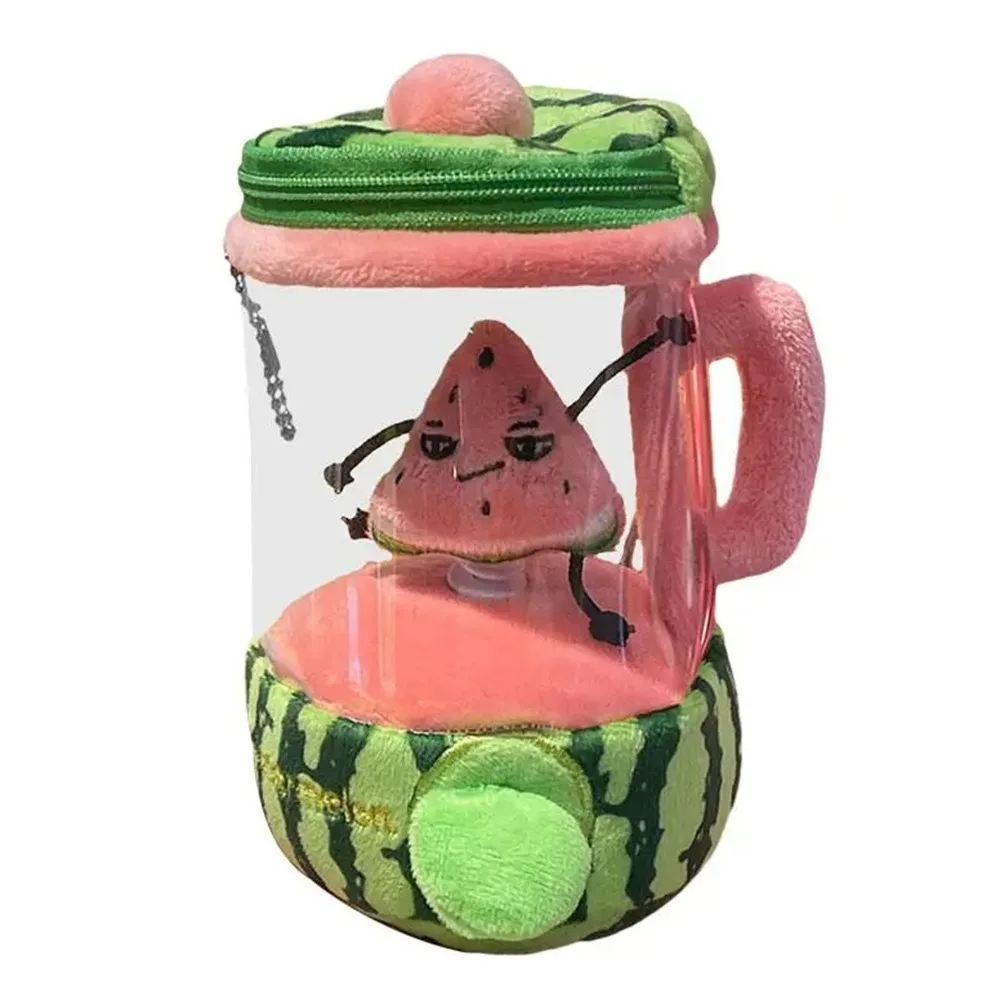 

Blender Draw Rope Rotate Fruit Juicer Cartoon Watermelon/Orange/Banana Stuffed Fruit Soft 16cm Juicer
