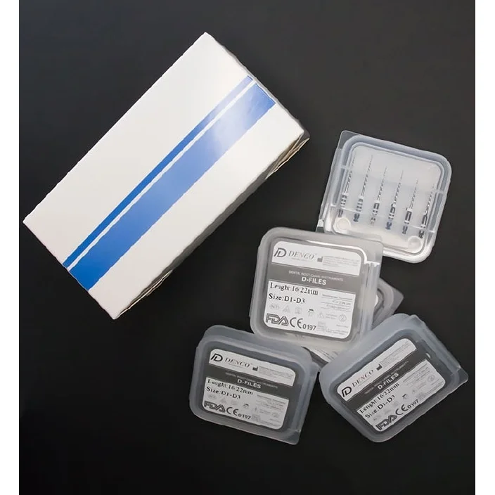 

Dental Material Denco Root Canal File D-file Dental Root Canal Nickel Titanium Machine File Laboratory Tools Double Helix Groove