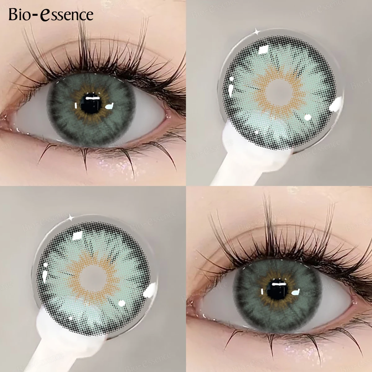 Bio-essence 1 Pair Color Contact Lenses for Eyes Natural Brown Lenses Beauty Fashion Red lense Blue Lenses Green Eye Contact