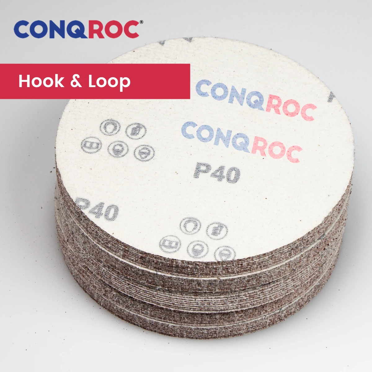 50ชิ้น150มม.(6นิ้ว) แผ่นขัดทรายอลูมิเนียมออกไซด์ขัดแห้งเอกสาร Hook และ Loop กรวด40 ~ 2000