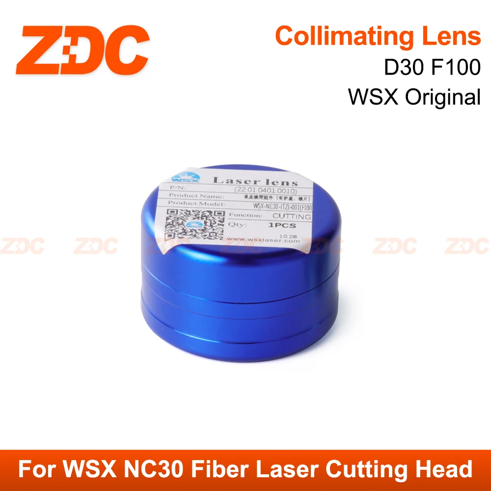 Imagem -03 - Zdc Wsx Original Colimador Focando Lente D30 F100 125 150 mm Lente do Laser com Suporte para Wsx Nc30 Fibra Cabeça de Corte a Laser