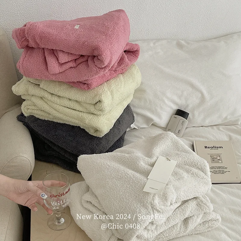 طقم بيجامة نسائي من Pjs بيجامة شتوية دافئة ملابس منزلية عصرية، بيجامة لطيفة وردية لطيفة وناعمة