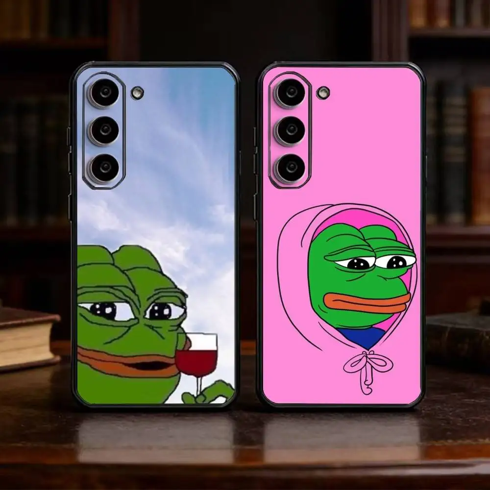 F-Funny P-Pepe the Frog Phone Case For Samsung Galaxy A91,80,73,72 ,71,53,52,32 ,31,22,21s,20,Soft Black Case