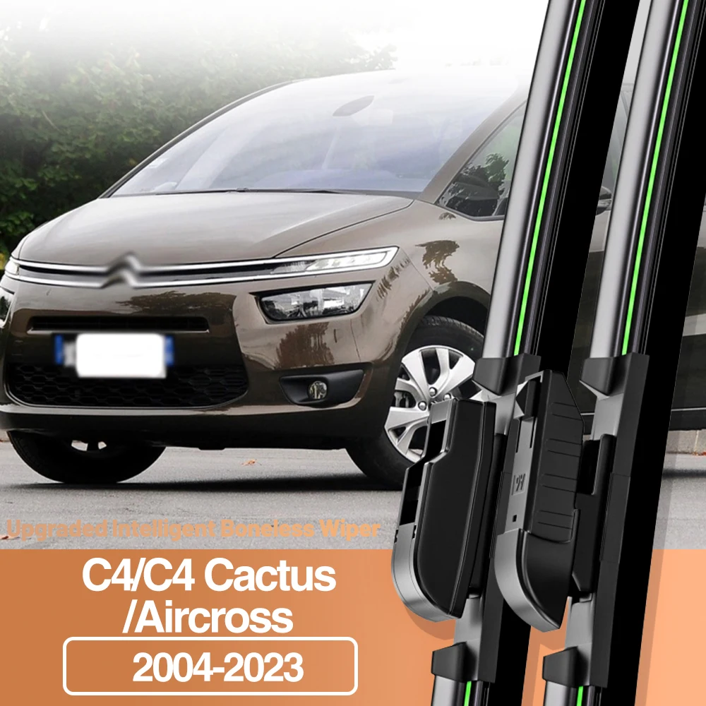 

2pcs For Citroen C4 C4 Cactus Aircross 2004-2023 Front Windshield Wiper Blades Windscreen Window Accessories 2006 2010 2013 2019