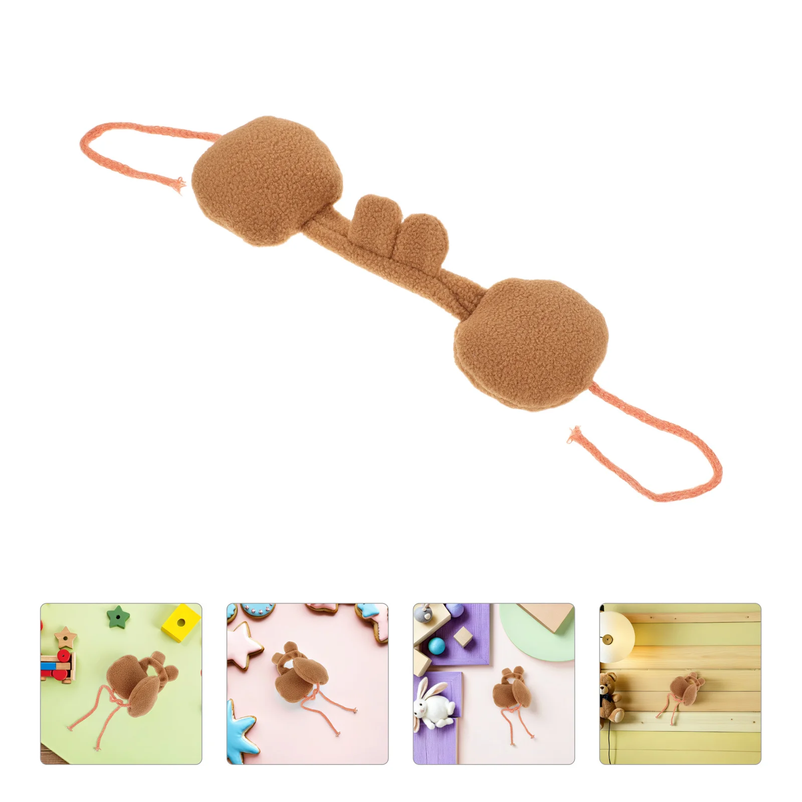 2 szt. 10 cm Kreskówkowe Nauszniki Dekoracyjne - Miękkie, Ciepłe Ochraniacze na Uszy do Zimowego Stylizacji, Akcesoria do Stylizacji, Urocze Ochraniacze na Uszy, Mini Figurki