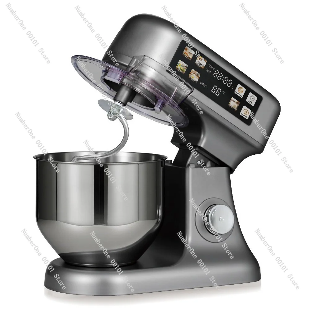 7L Stand Mixer Dough Kneader Machine Full Color Touch Screen Automatic Multifunction Egg Whisk Blender For Home Baking