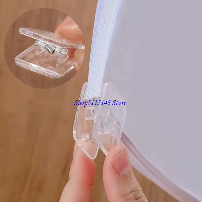 F3MA 100pcs Clear Paper Clamp Clamp Square Paper Paper Clip Clip File Clip for Office