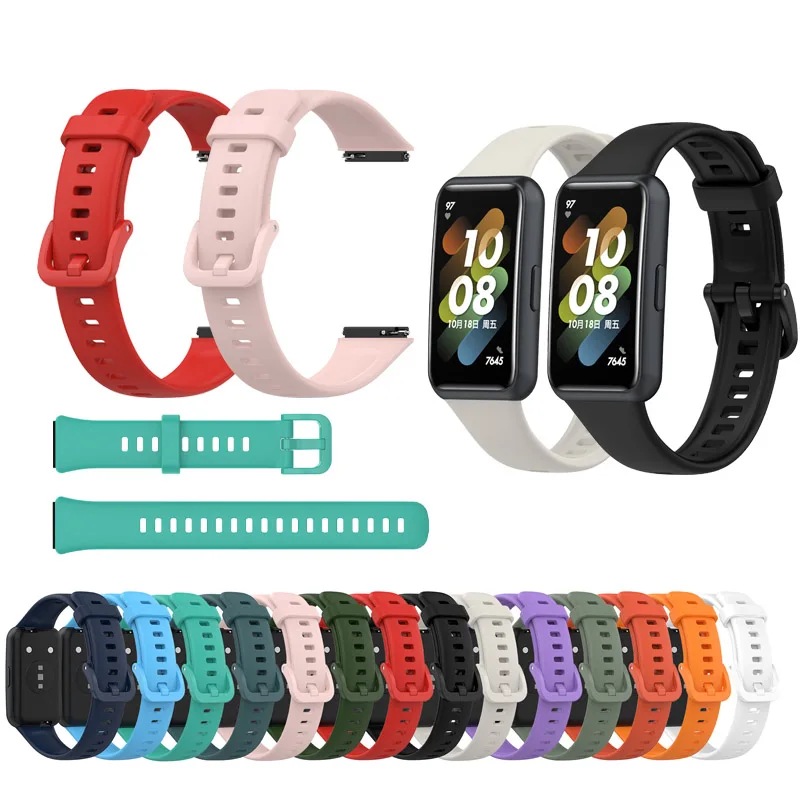 Silicone Sports Strap For Huawei Band 7 Wristband