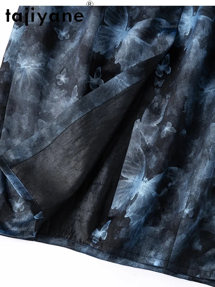 TAJIYANE 100% Mulberry Silk Skirt Luxury Printed Summer Skirts New Arrivals Long Skirt Woman Clothing 2025 Faldas Para Mujeres