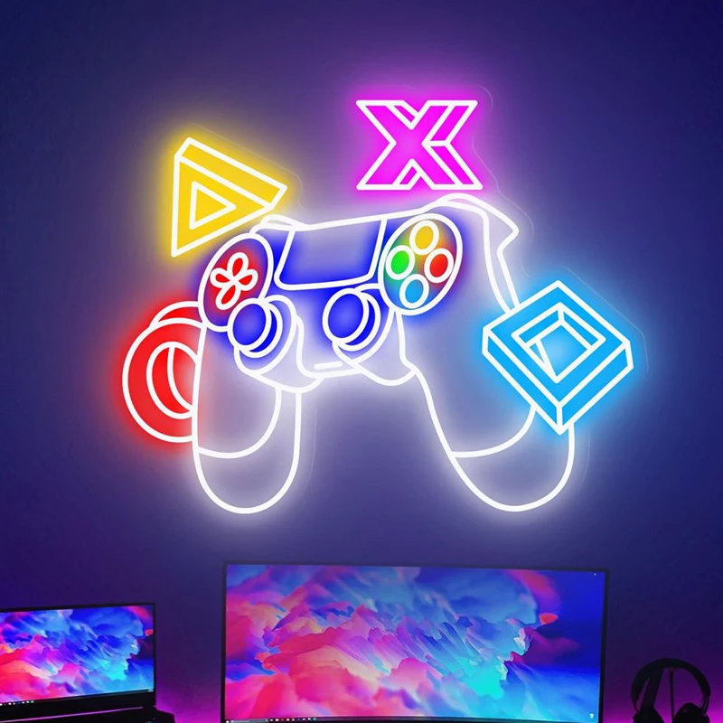 

Game Controller Led Neon Sign Gaming Room Bedroom Wall Decor Neon Light Handmade Custom Aesthetic Neon Signs for Gamer's Gifts