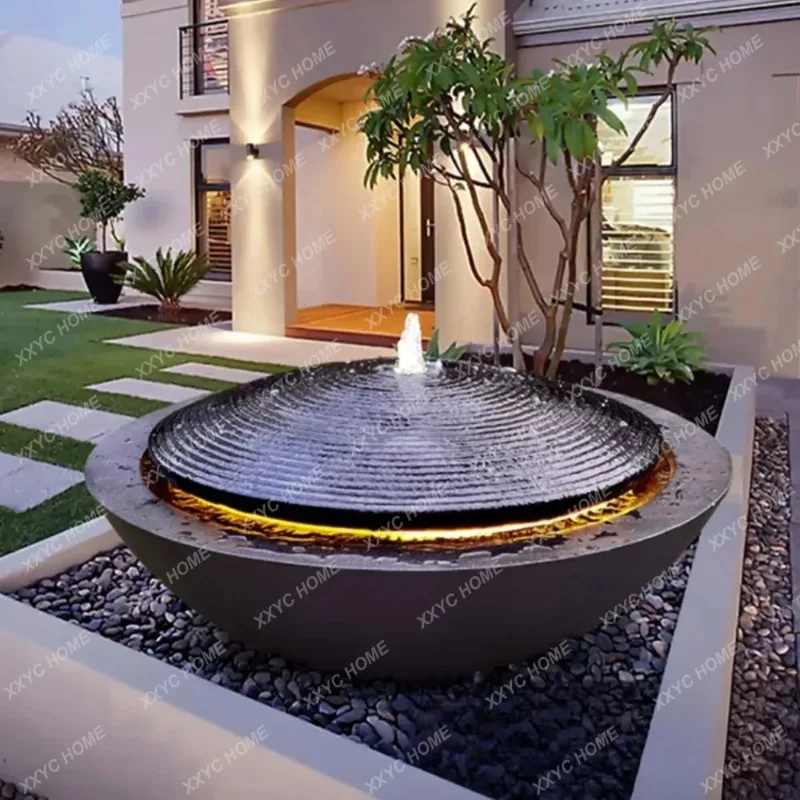 XX Fountain waterscape flowing water ornaments garden courtyard simple modern creative villa ground decoration ornaments