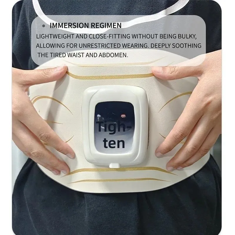Heating Vibration EMS Muscle Stimulator Belt, Waist Massage Wrap for Fitness & Muscle Relaxation
