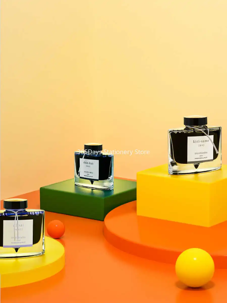 PILOT 50ML INK-50 Natural Color Fountain Pen Ink Iroshizuku Non-carbon 24 Color Ink Non-blocking Fountain Pen Accessories