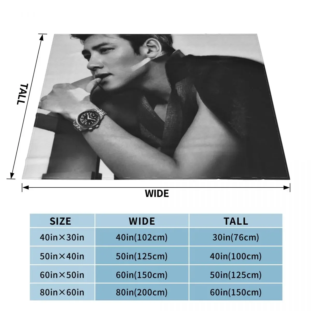 Ji Chang wook - ??? Throw Blanket Bed Fashionable Sofa Luxury Thicken Decorative Beds Blankets