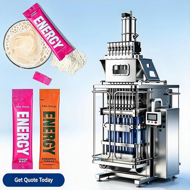 Automatic 5G 10G Energy Drink Powder Stick Packing Machine Hydration Vitamin Electrolyte Powder Stick Sachet Packing Machine
