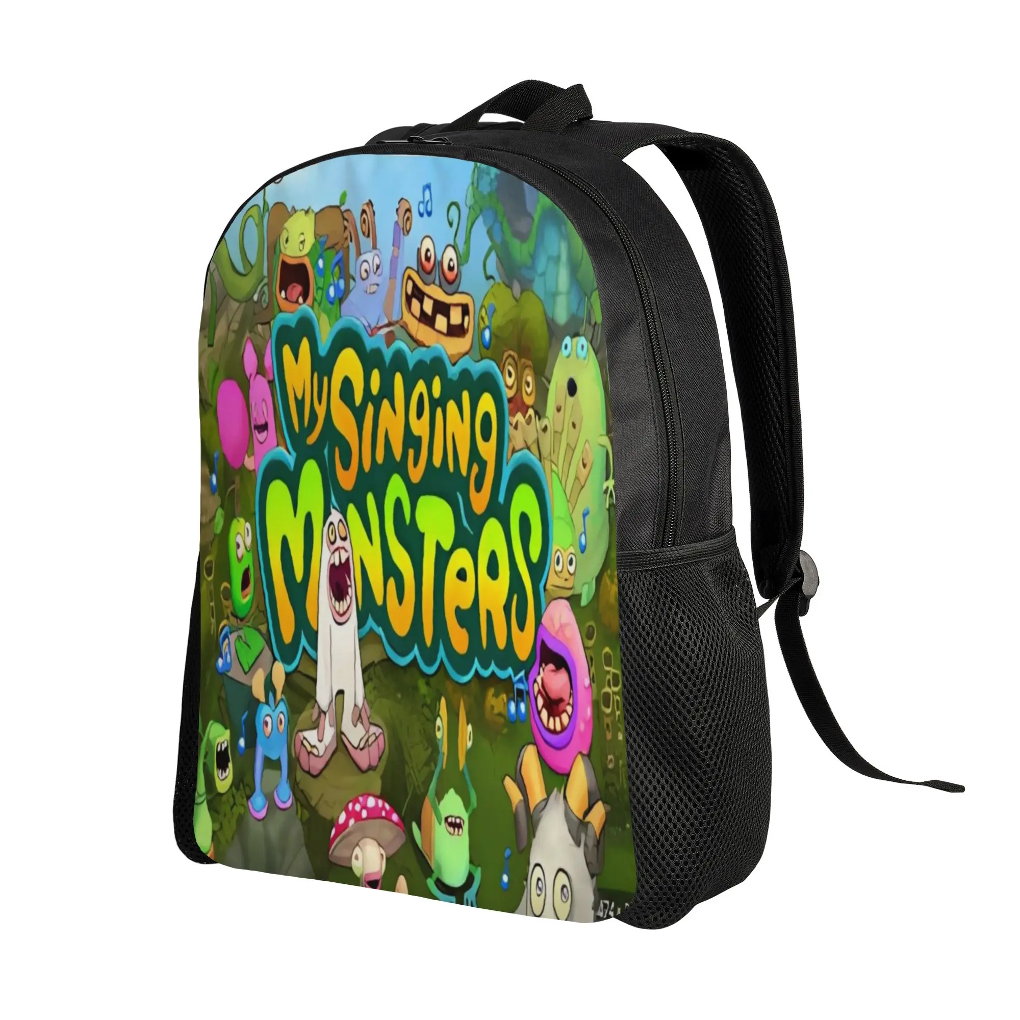 My Singing Monsters Backpack  Sport Backpacks Student Custom Large School Bags Kawaii Rucksack