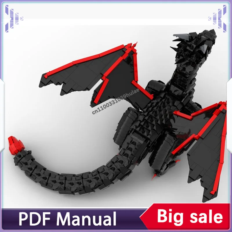 Fantasy-Drachen-Angriff Bausteine-Set Figuren Zubehör Dekoration Erwachsene Bausteine Weihnachtsgeschenk