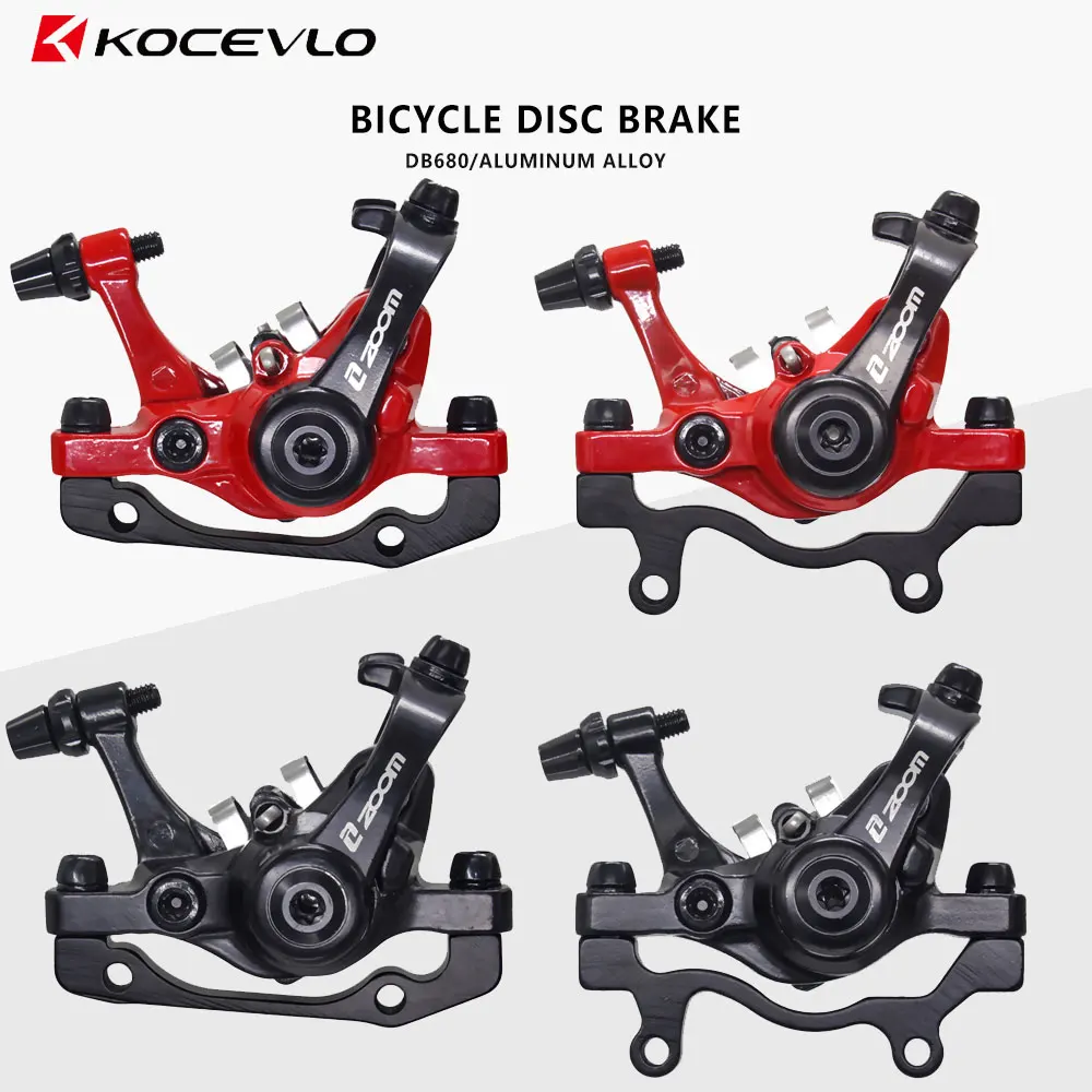 ZOOM Aluminum Alloy MTB bicycle Disc Brake Mountain Road MTB Bike Mechanical Caliper Disc Brakes Cycling Double Brake