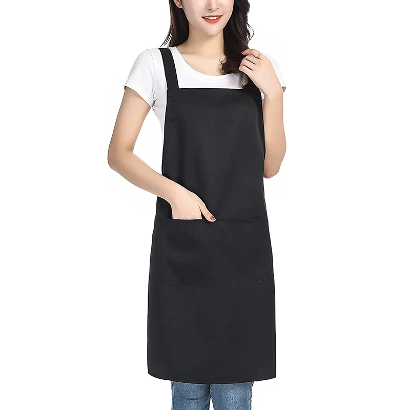 Women\'s Aprons Home Kitchen Waterproof And Oil Proof Fashion Personalized Work Clothes H Shoulder Strap Oil Proof Apron Home