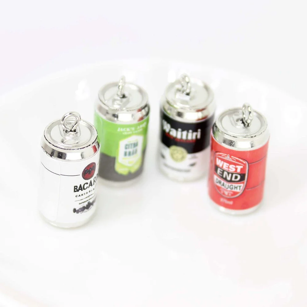 Yamily 10 шт./лот каучуковые банки для напитков, спиртовые подвески, подвески для сережек, браслетов, брелоков, ювелирные изделия, фурнитура, чехол для телефона «сделай сам» 20*12 мм