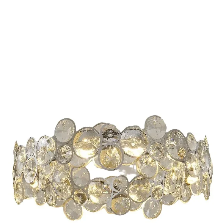 

Postmodern light luxury living room light atmospheric dining room light creative bubble round duplex