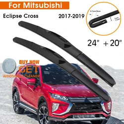 Car Wiper For Mitsubishi Eclipse Cross 2017-2019 Windshield Rubber Silicon Refill Front Window Wiper 24