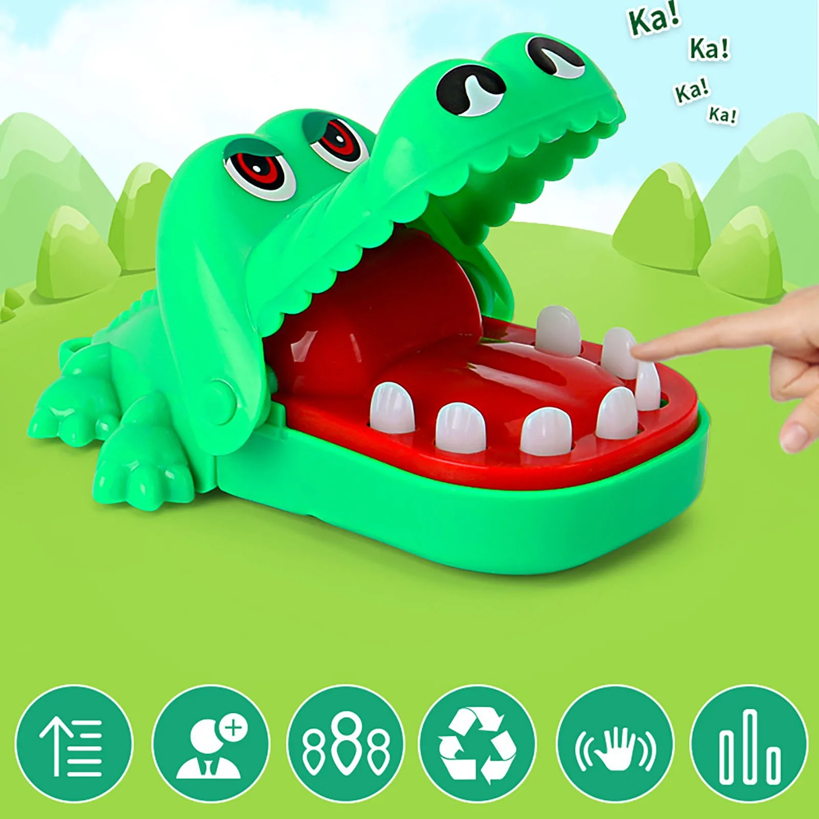 

Mini Crocodile Teeth Toy Funny Bite Finger Jokes Toys Novelty Family Game Practical For Kids Boy Gift