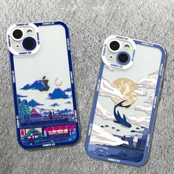 Young Girl Scenery Day Series Case For Samsung Galaxy S24 S23 S22 Ultra S21 S20 FE Note 20 10 Plus A15 A25 A35 A55 Silicone Etui