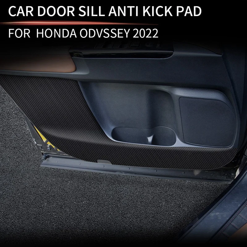 Car Leather Door Protector Pad Door Plank Anti-Kick Pad Anti-Dirty Pad Mat Cover For Honda Odyssey 2022+