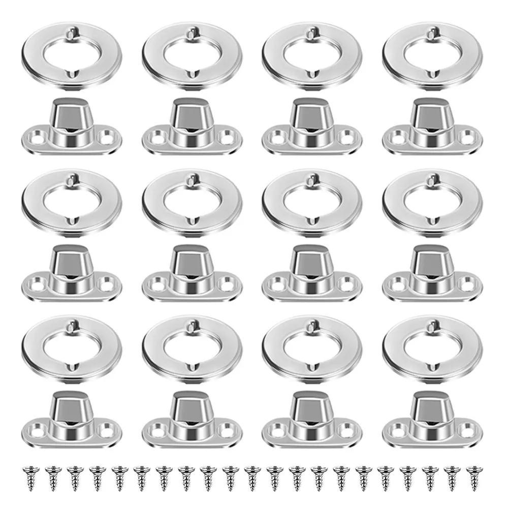 40Set Twist Lock Canvas Fasteners Turn Button Eyelet Stud Mounting Screws for Tents Sails Outdoor Gear Marine Rv Applications