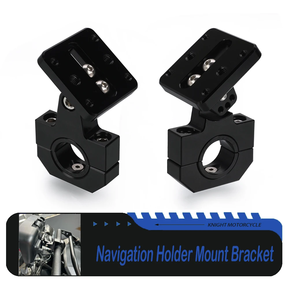 

For Tiger 800 1200 1050 Speed Triple 955 1050 i Street Triple 675 Speed Four GPS Handlebar Clamp Navigation Mount Bracket Holder