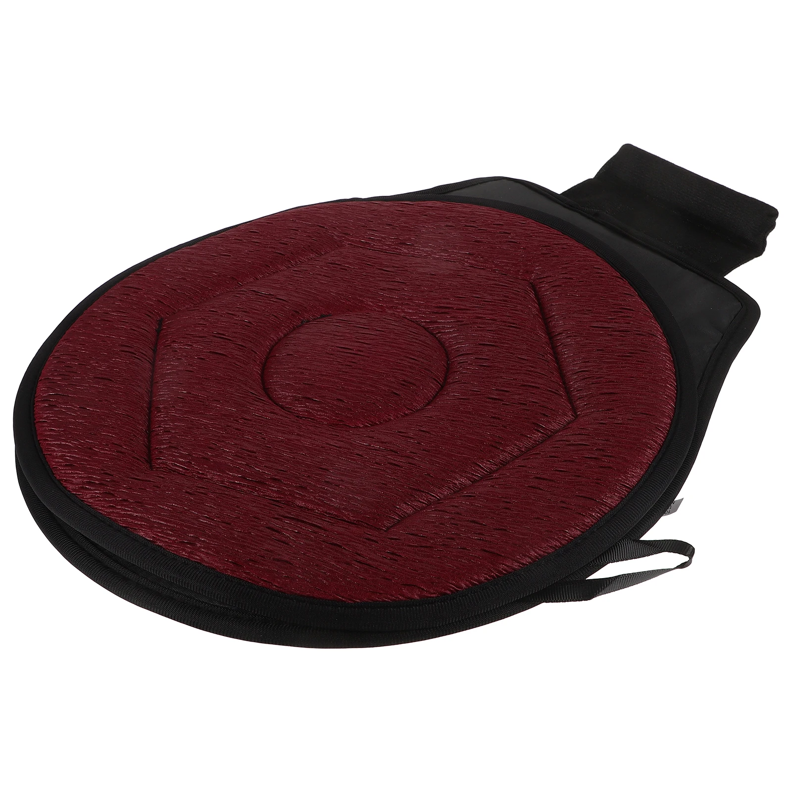

Swivel Cushion Seat Car Pad Round Comfortable Rotating Pleated Fabric Auto Travel Elderly Pads Pregnant Women Support Portable